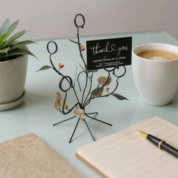 Vintage Thick Wire Photography Picture Card Holder Stand - Picture 1 of 6